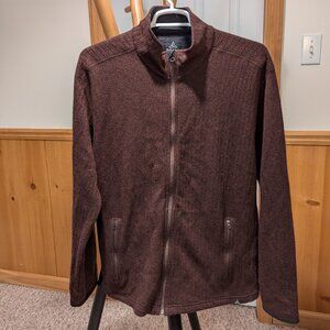 Prana Full Zip Sweater - Brown